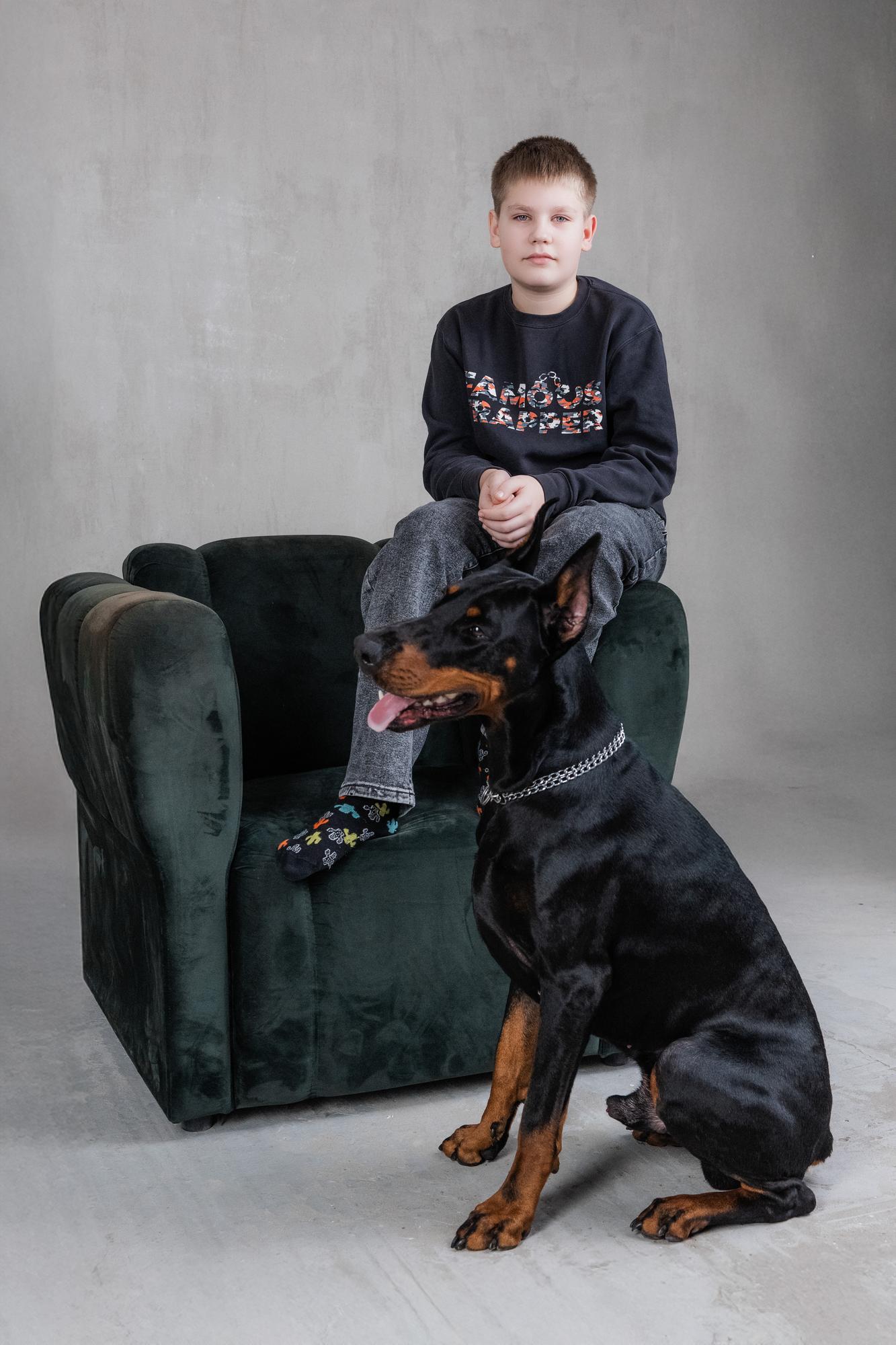 Olya, Zhenya and Sirius · photo 3